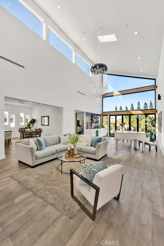26 foot ceilings with high transom windows for lots of natural light
