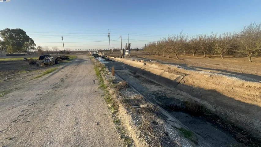 side road along 14.14 Acres property boundary