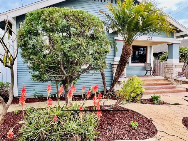 Landscaped front yard
