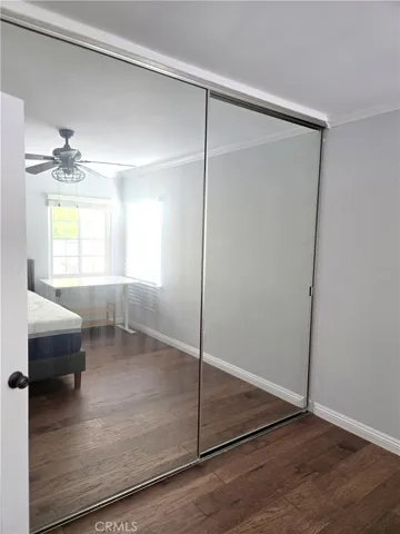 Large mirrored closet