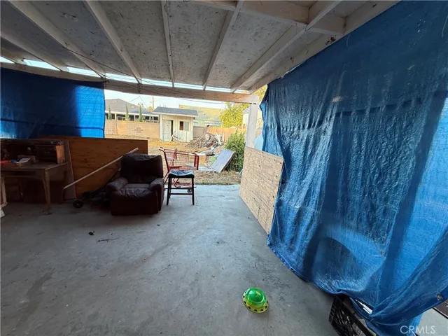 patio (in frame of rear door)
