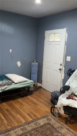 Living area (view of front door)
