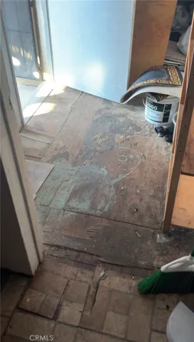 floor of entry to backyard