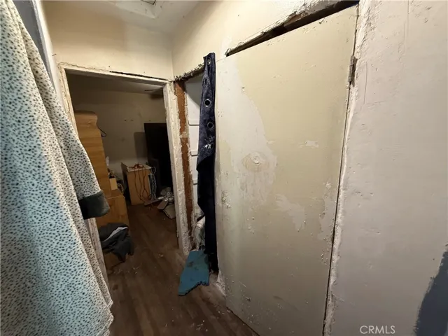hallway (bathroom door, closet, bedroom 2)
