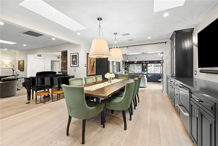 Dining Room with custom cabinetry