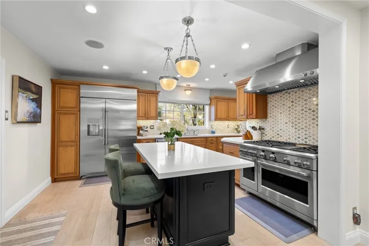 6 Burner stove with griddle and double Oven