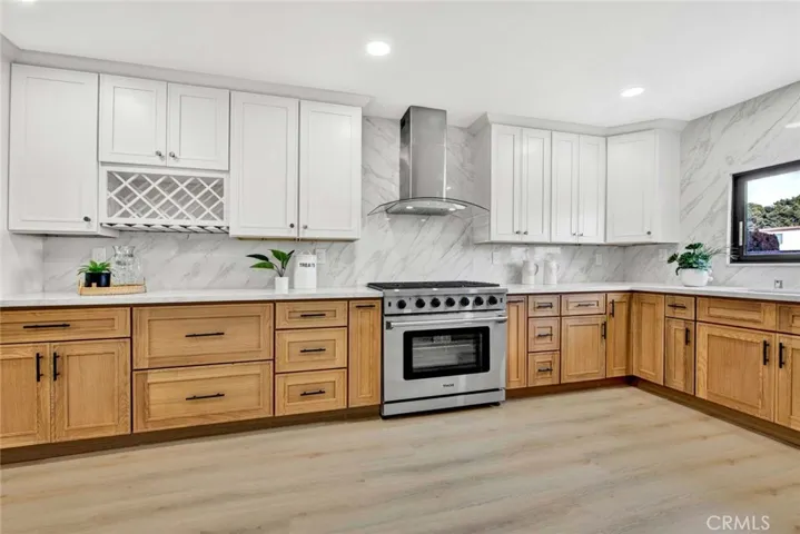 Dream gourmet kitchen w/self-closing custom cabinetry