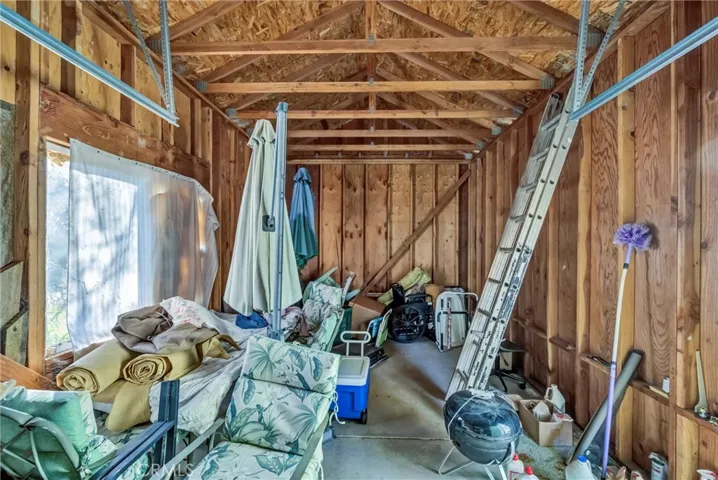 Inside extra garage
