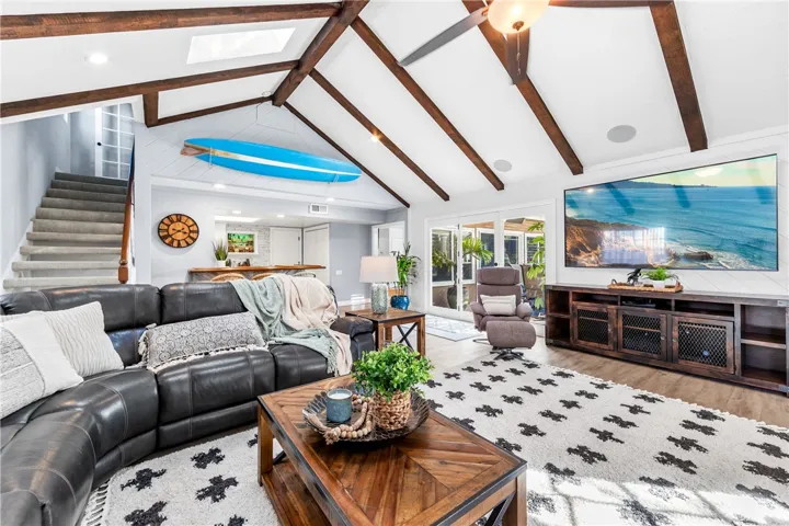 Second staircase leads to 5th bedroom