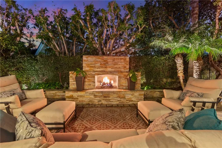 Fireplace in the Backyard.