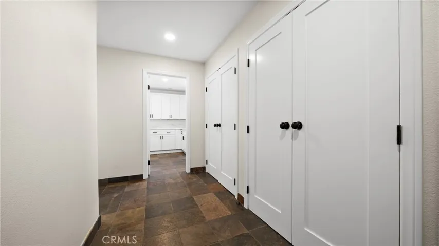 Garage level hallway