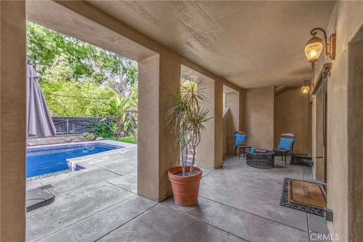 Large covered patio