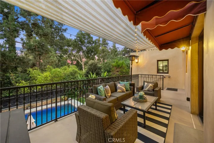 Patio overlooking Pool