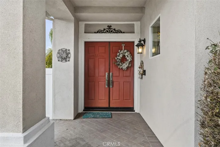 Here is a view of the front door