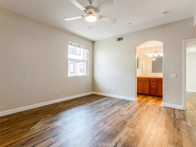 Primary bed and bath.