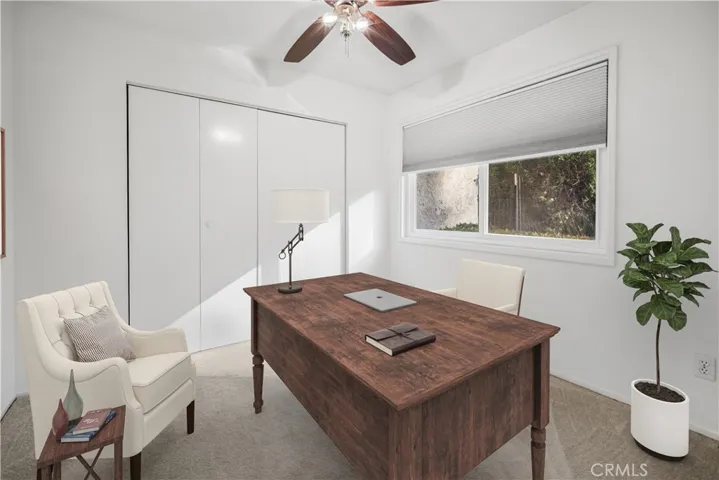 BEDROOM VIRTUALLY STAGED AS OFFICE