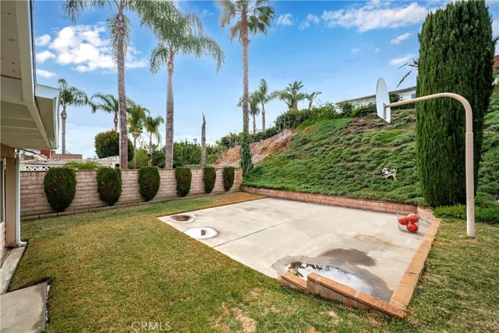 Large private backyard for plenty of room for family fun