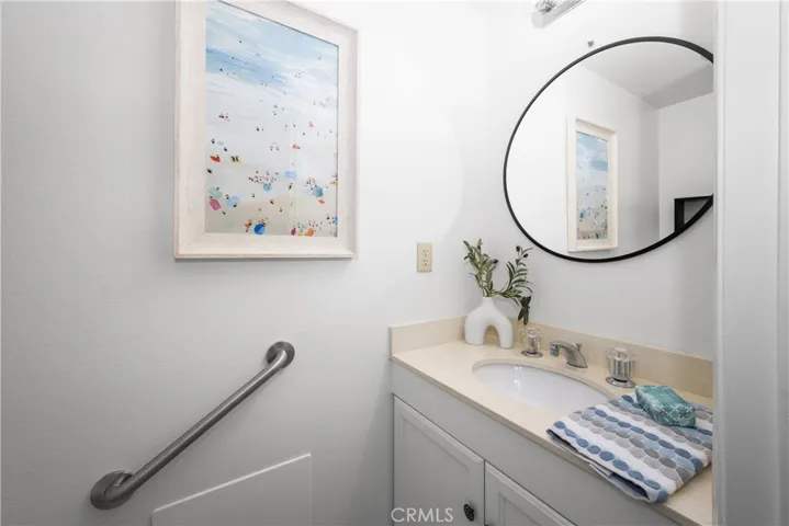 bathroom off family room