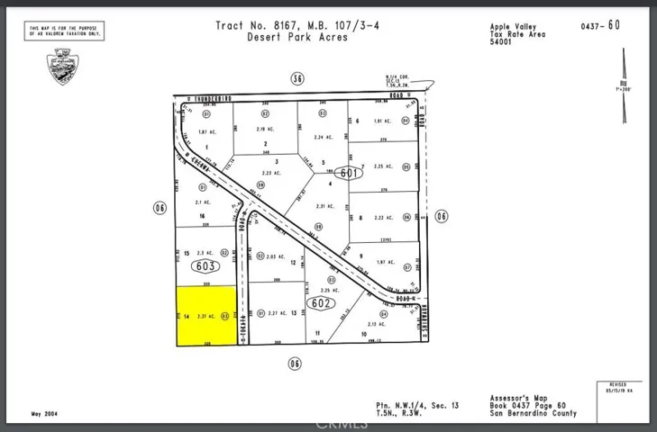 0 Tokata Parcel 0437-603-03 Road, Apple Valley, California 92307