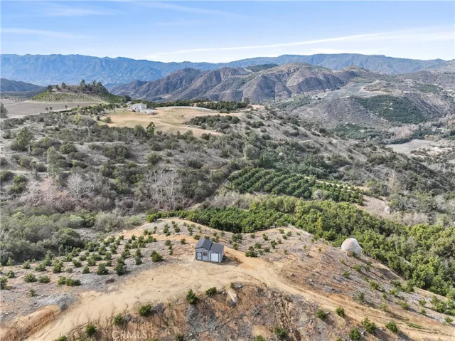FROM ELEVATED STORAGE  SHED AREA VIEWINNG DOWN TO BACK LEFT NORTHWESTERLY VIEW INTO CORNER OF PROPERTY NOTE  THE GROVE LINE.