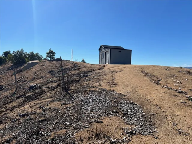 VIEW  FROM LOWER LEVEL OF SHED SITE--BACK UP TO THE SHED
