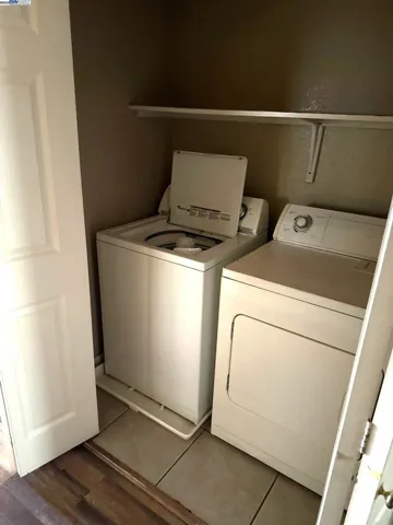 Unit A laundry area