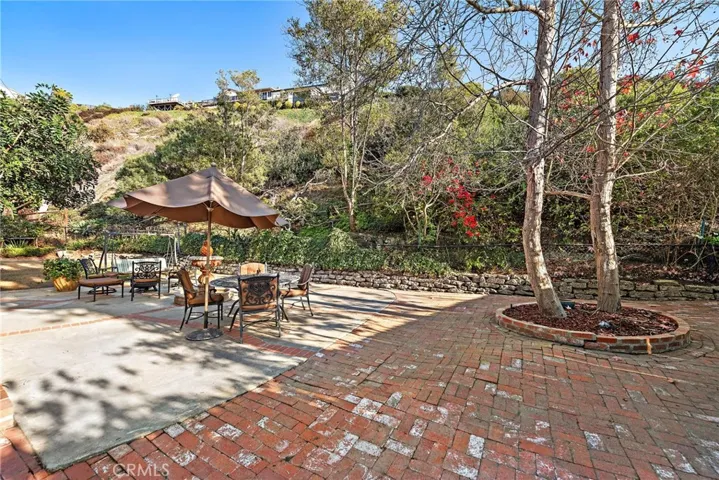 Expansive, lush and private rear yard