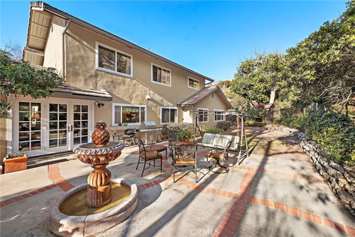 Alternate angle of rear yard