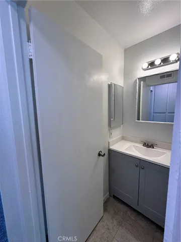 Bathroom for the one-bedroom unit.