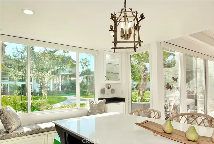 Sliding door and separate glass door that leads to the back patio.