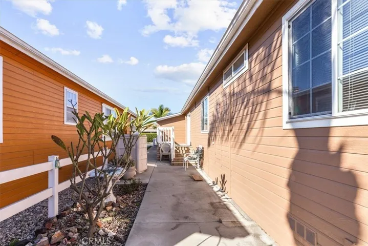 Left side of the home landscape