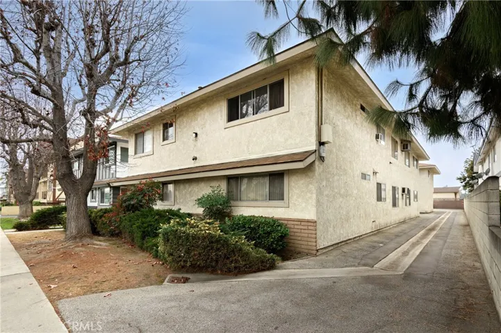 Driveway to Garages and Parking Spaces.