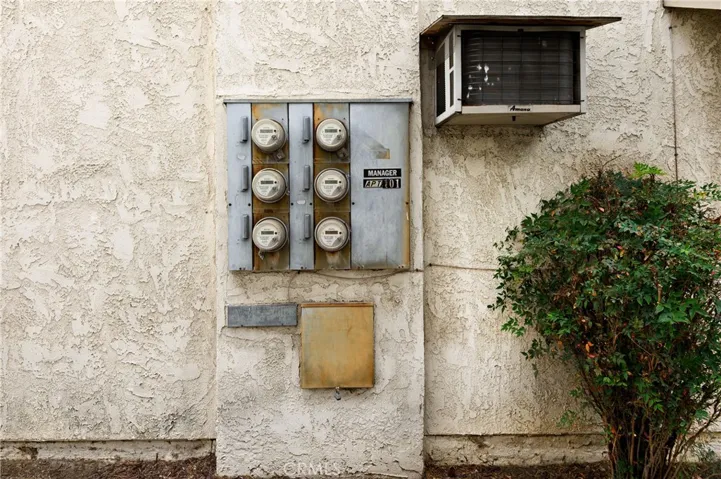 Six Electric Meters.