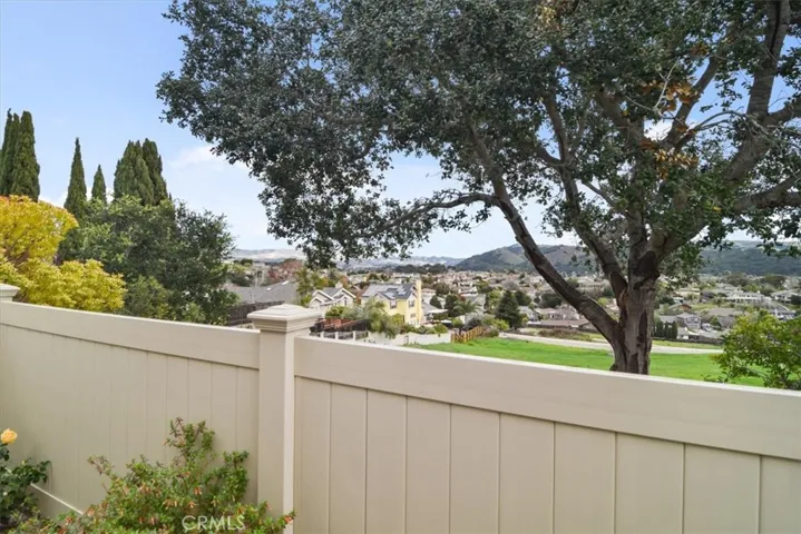 Hillside view from patio