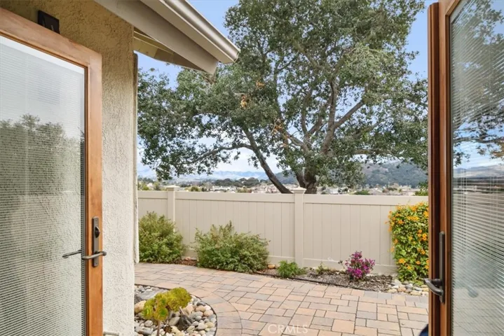 Private rear patio