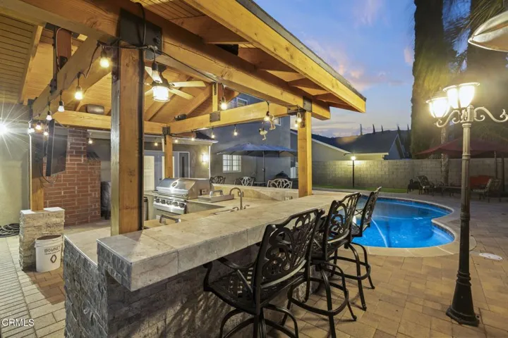 Outdoor Bar & BBQ area