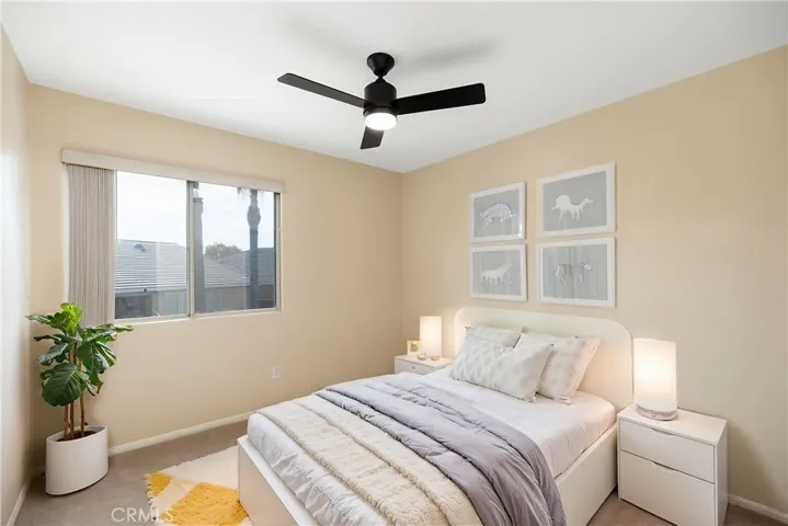Upstairs bedroom 2 - virtually staged