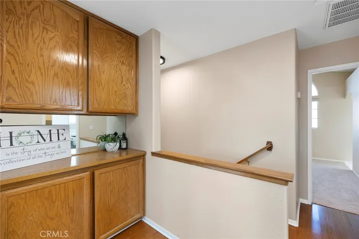 Upstairs landing and linen closet