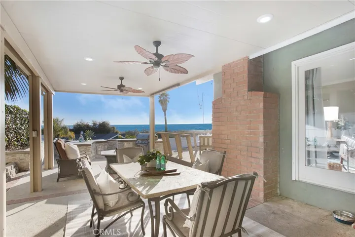 Deck off kitchen