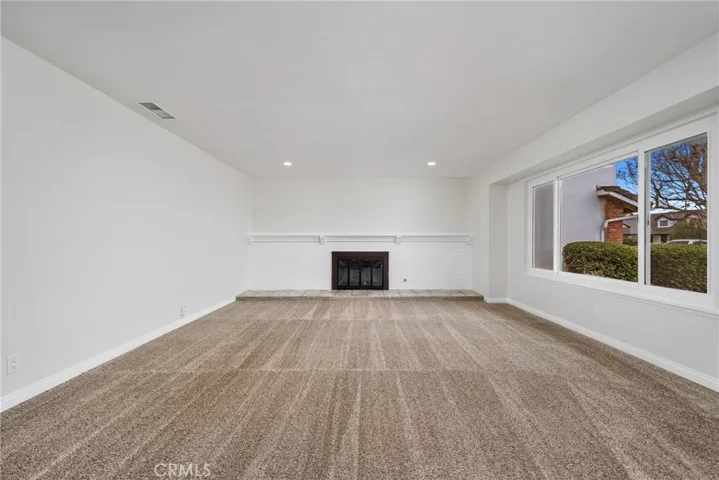 Gas fireplace and lots of natural light!