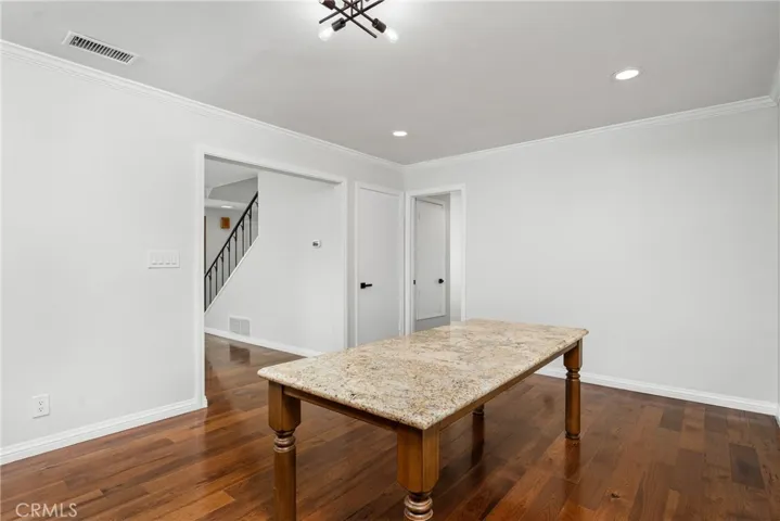 dining area off the kitchen