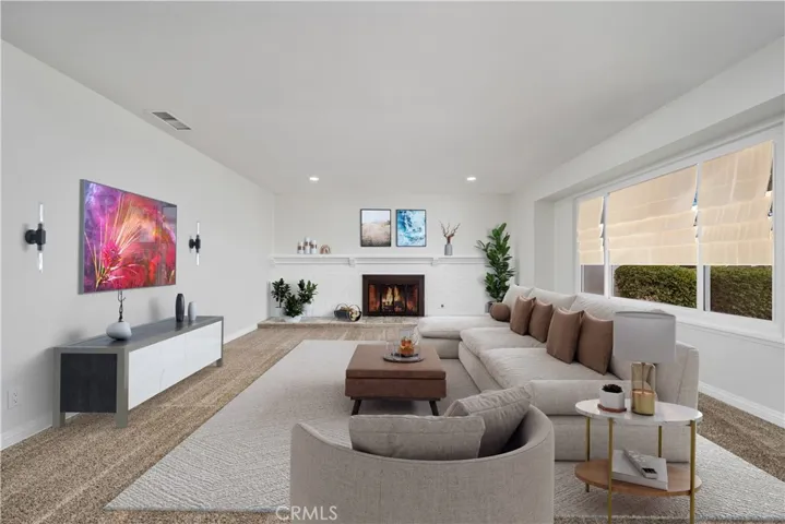 Living Room Virtually Staged!