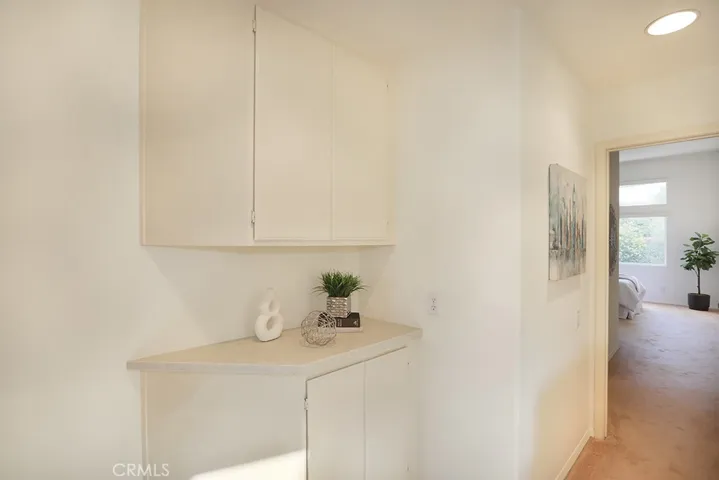 Upstairs hall with extra linen cabinets