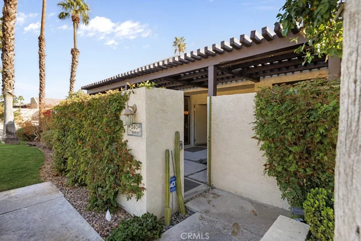 Gated front patio