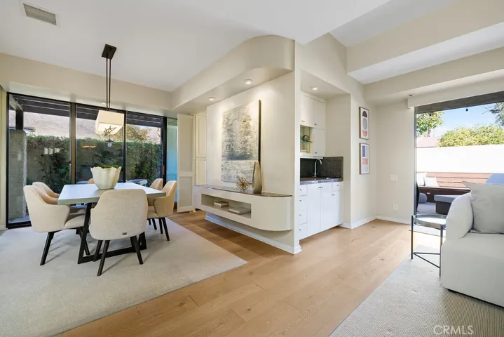 Dining and living areas