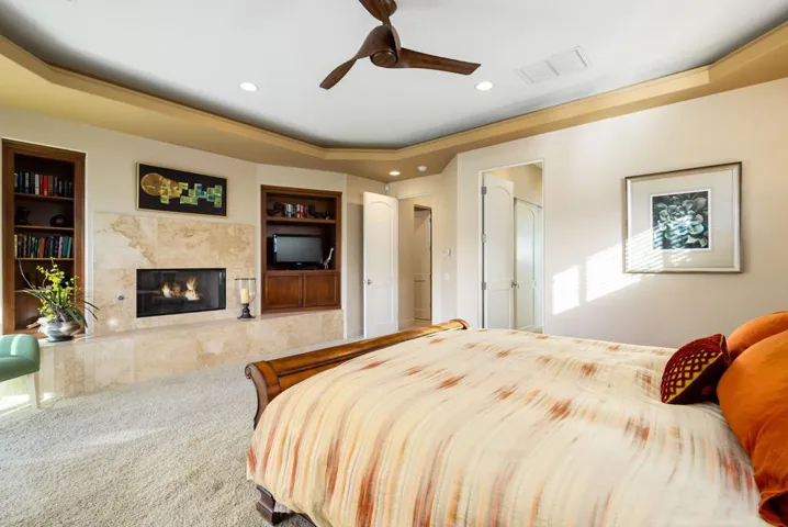 Primary with fireplace