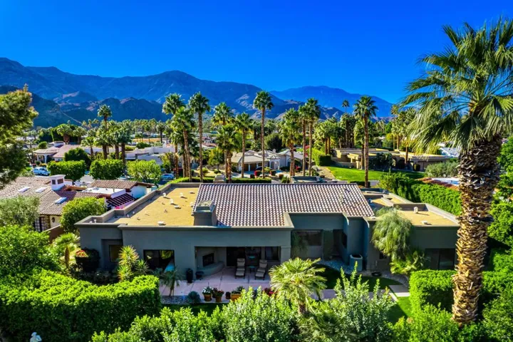 Aerial view back of the house