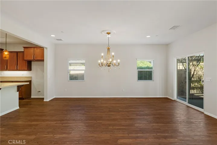 Dining room adjacent to the kitchen and great room