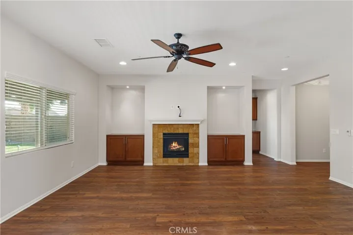 Great room with fireplace