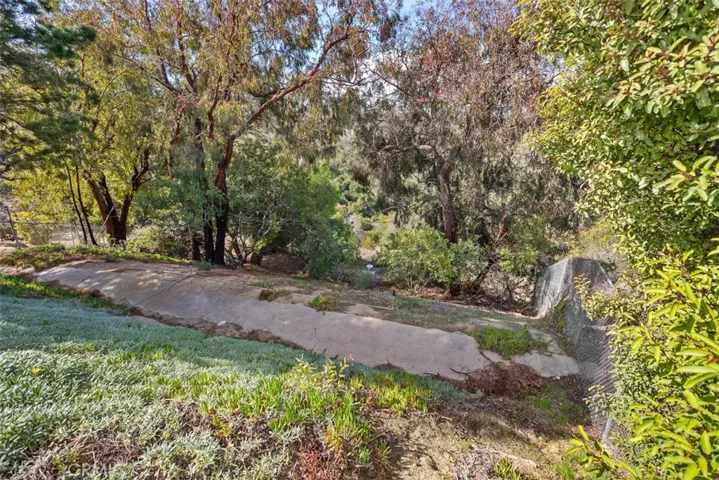 Back of the house is great for entraining with sweeping views, pool, jacuzzi, hard & soft scape, fruit tree, and more room to develop more.